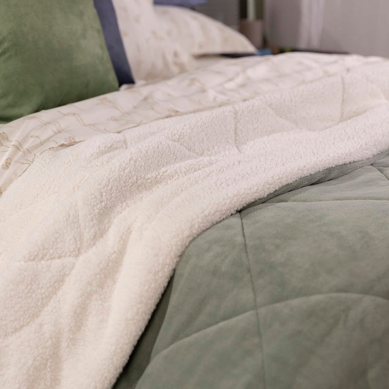 Edredom Microfibra Fibra Siliconizada Sherpa