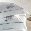 Jogo de Cama Casal Bordado 300 Fios 100% algodão Aster