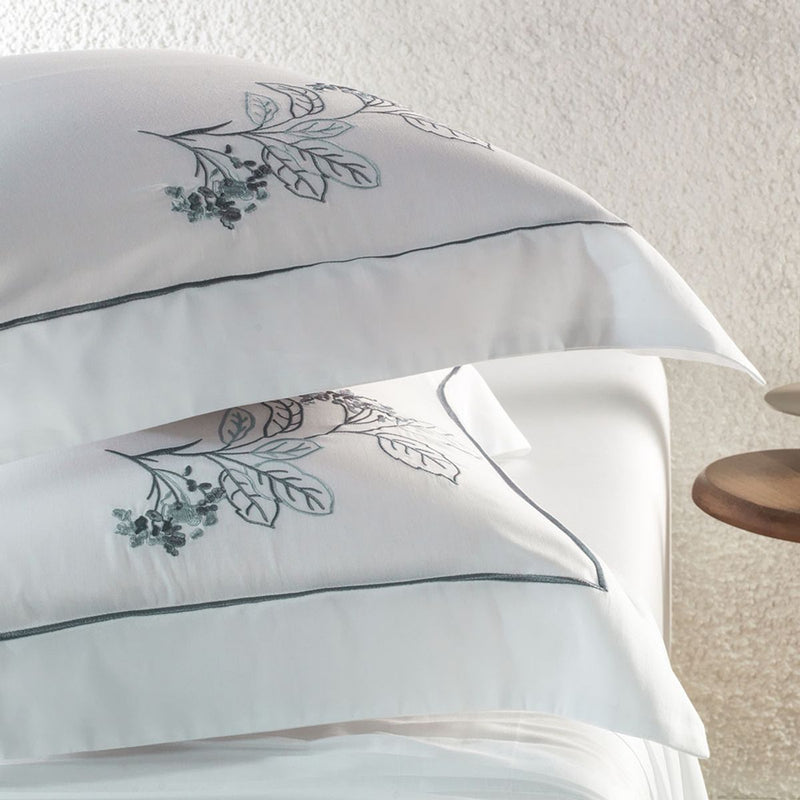 Jogo de Cama Casal Bordado 300 Fios 100% algodão Aster