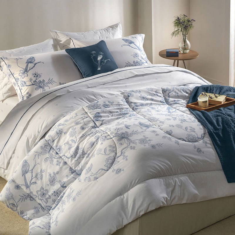 Colcha com 2 Porta Travesseiros 200 Fios Dora