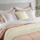 Jogo de Cama Queen com Bordado 200 Fios 100% Algodão Briana