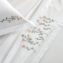 Jogo de Cama Queen com Bordado 200 Fios 100% Algodão Briana