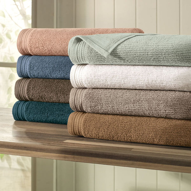 Jogo de Banho Gigante 5 Peças Fio Penteado 100% Algodão Imperial Azul Sereno - 3 Cores