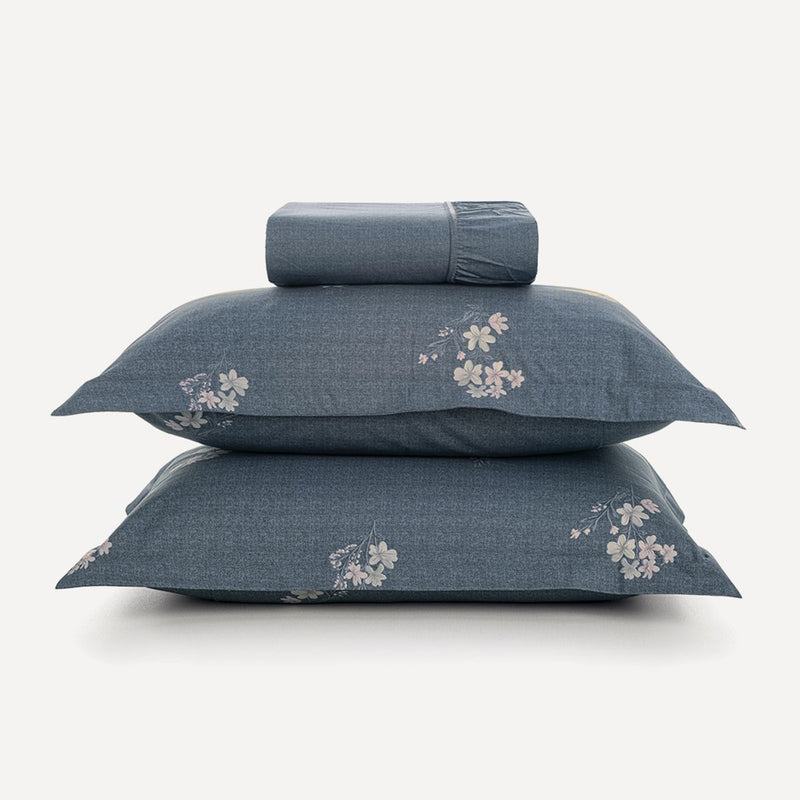 Jogo de Lençol Casal com Elástico e Fronhas 200 Fios Helen