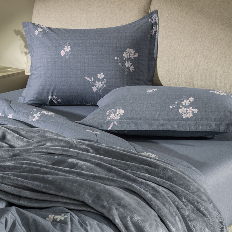 Jogo de Lençol Casal com Elástico e Fronhas 200 Fios Helen