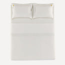 Jogo de Cama King 200 Fios 100% Algodão Florata Branco