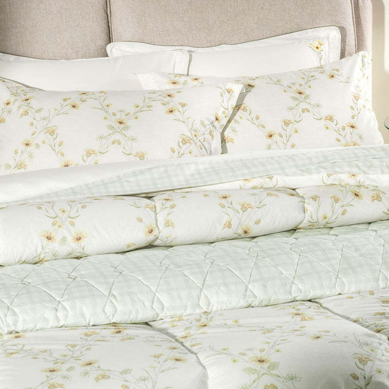 Lençol com Elástico e Fronhas 200 Fios Florata