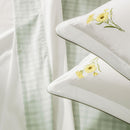 Jogo de Cama King 200 Fios 100% Algodão Florata Branco