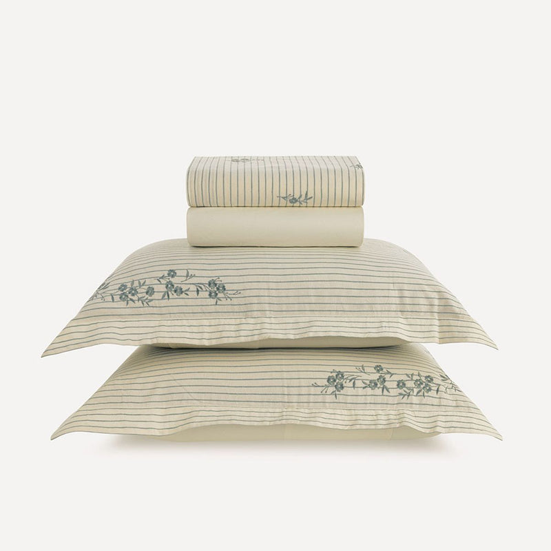 Jogo de Cama Queen 200 Fios Bordado Elise