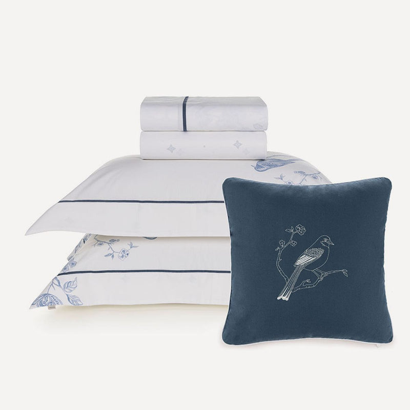 Jogo de Cama com Capa de Almofada 200 Fios 100% Algodão Dora