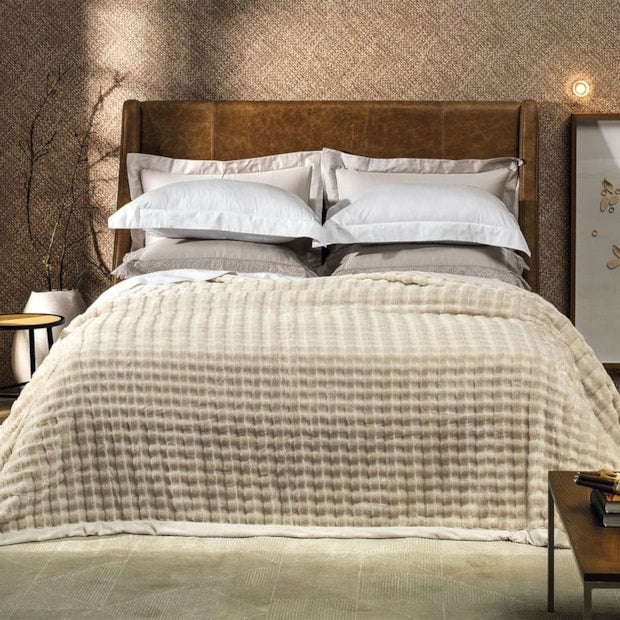 Cobertor Casal Desert Aveludado Fleece Texturizado - Gramatura: 400g/m²