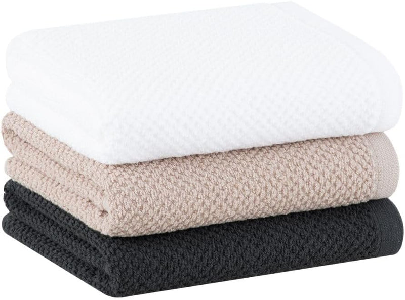 Jogo de 3 Toalhas 100% Algodão de Fibra Longa