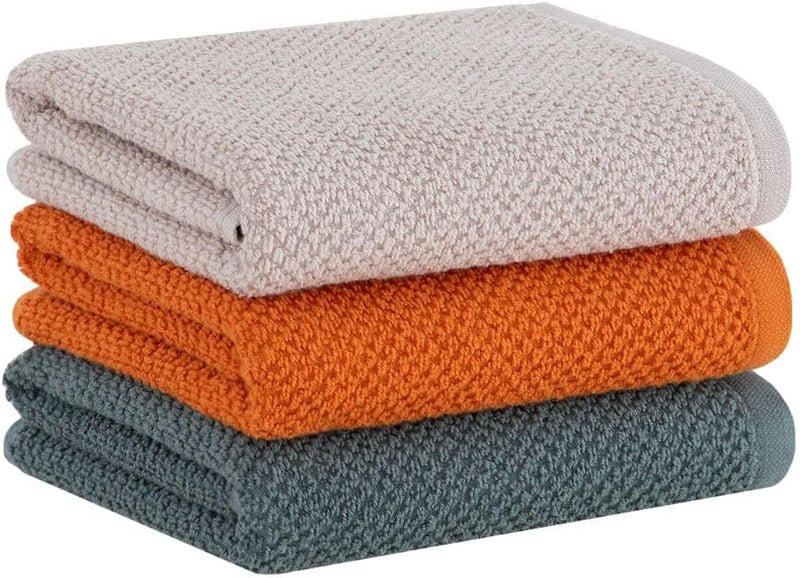 Jogo de 3 Toalhas 100% Algodão de Fibra Longa