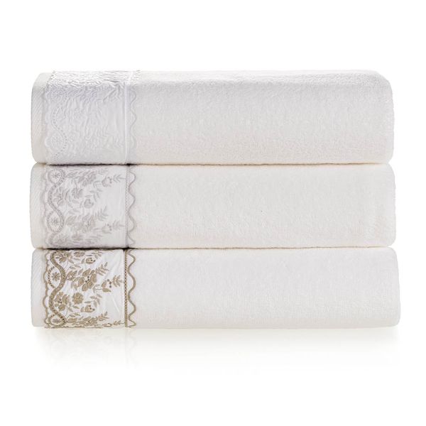 Toalha de Lavabo Fio Penteado Bordado Antônia