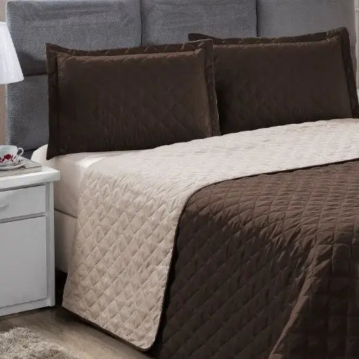 Kit Cobre Leito 400 Fios Matelado Dupla Face