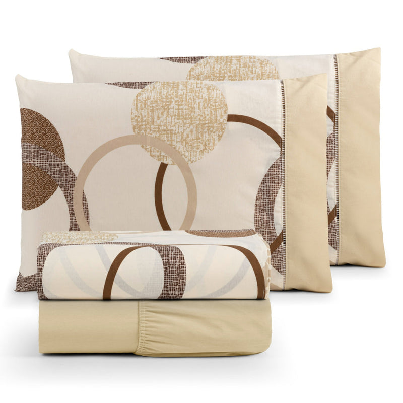 Jogo de Lençol Summer 4 Peças 100% Algodão 180 Fios