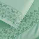 Jogo de Lençol 4 Peças Algodão 200 Fios Bordado Inglês