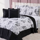 Edredom/Colcha Estampada 05 Peças Cobre Leito Dupla Face