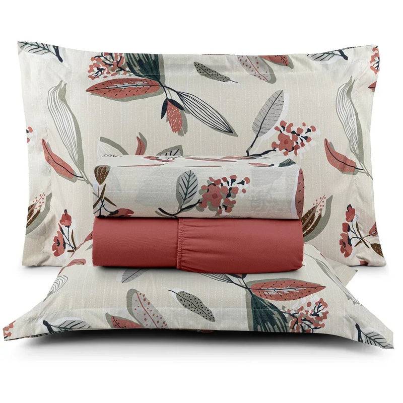 Jogo de Lençol 4 Peças 200 Fios Affeto