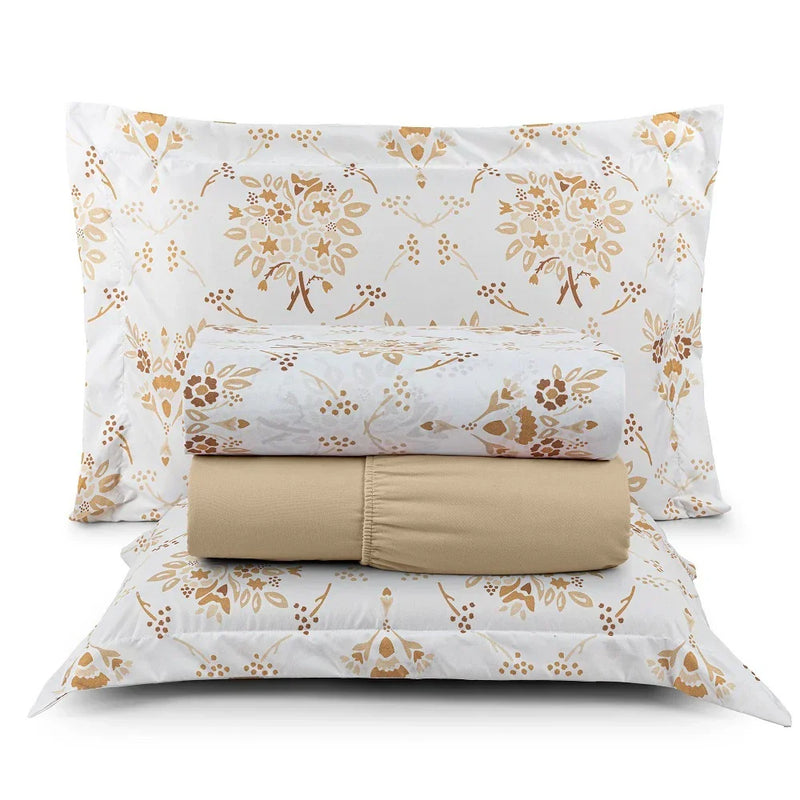 Jogo de Lençol 4 Peças 200 Fios Affeto