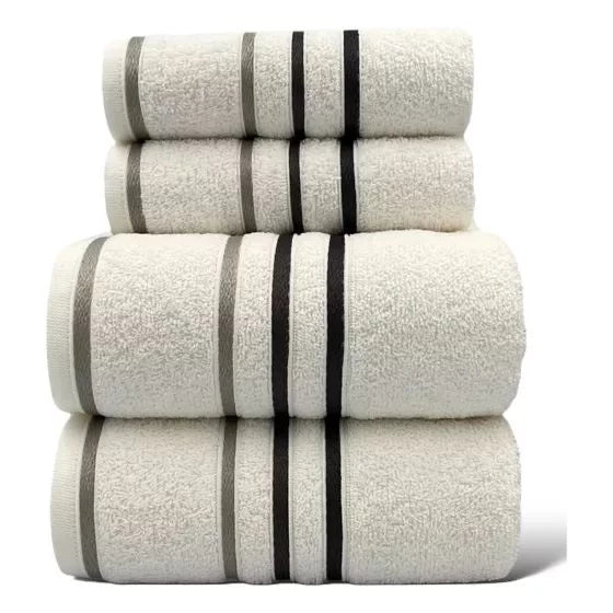 Jogo de Toalhas 4 Peças – 100% Algodão - 460g/m²