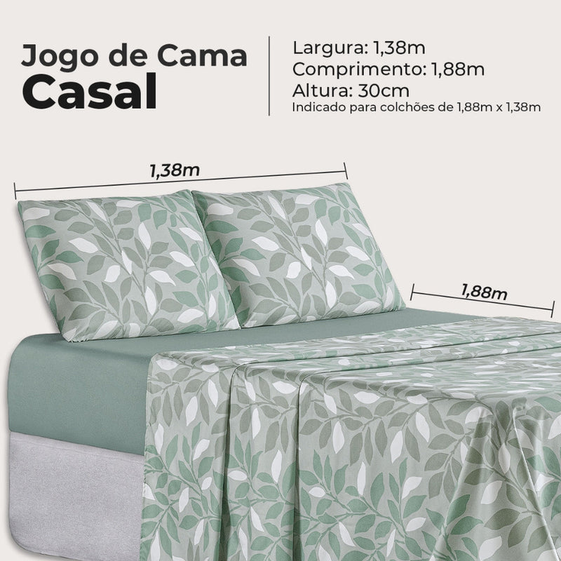 Jogos de Lençol 4 Peças Percal 400 Fios
