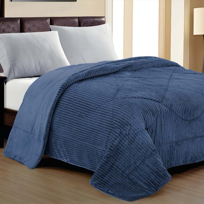 Coberdrom Canelado Plush – Manta Plush com Textura