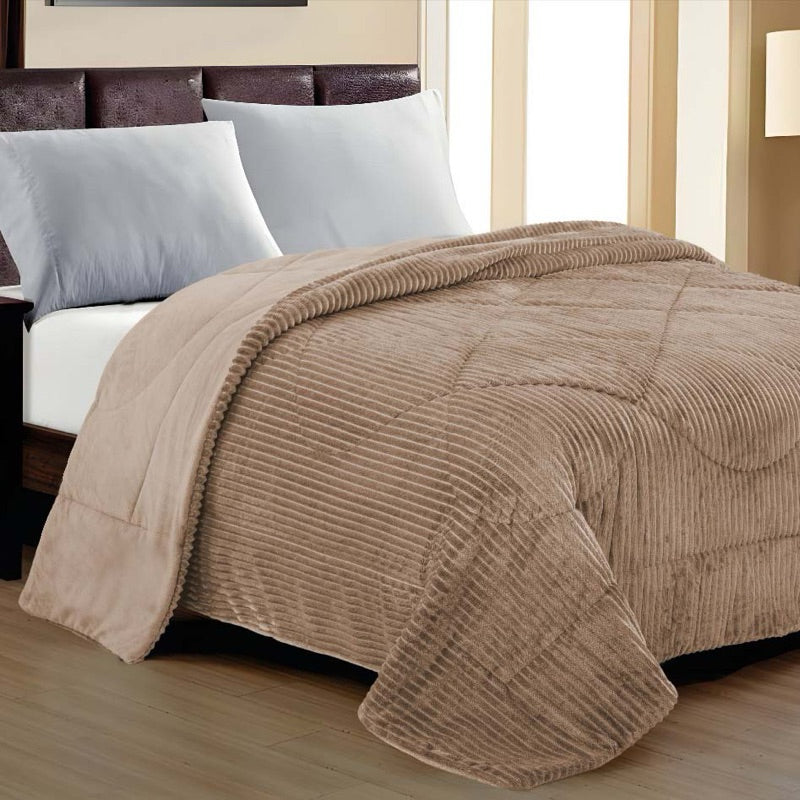 Coberdrom Canelado Plush – Manta Plush com Textura