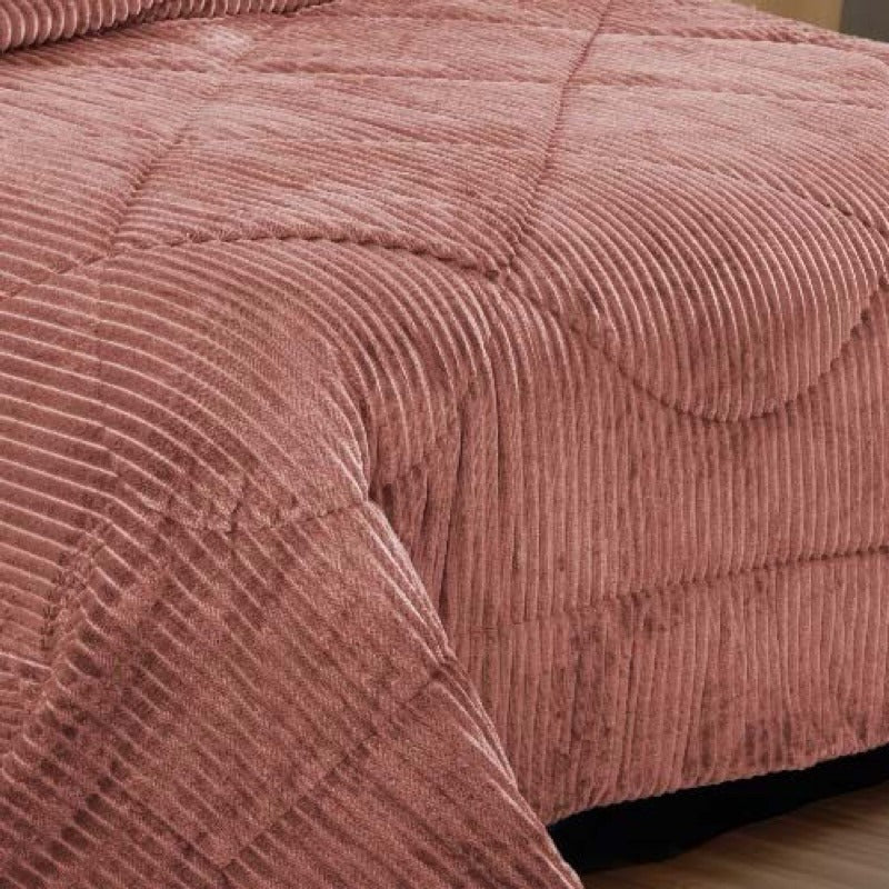 Coberdrom Canelado Plush – Manta Plush com Textura