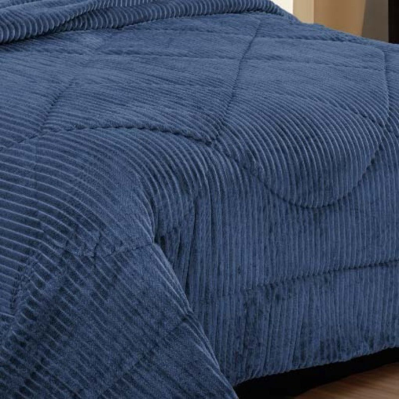 Coberdrom Canelado Plush – Manta Plush com Textura