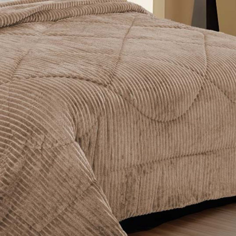 Coberdrom Canelado Plush – Manta Plush com Textura