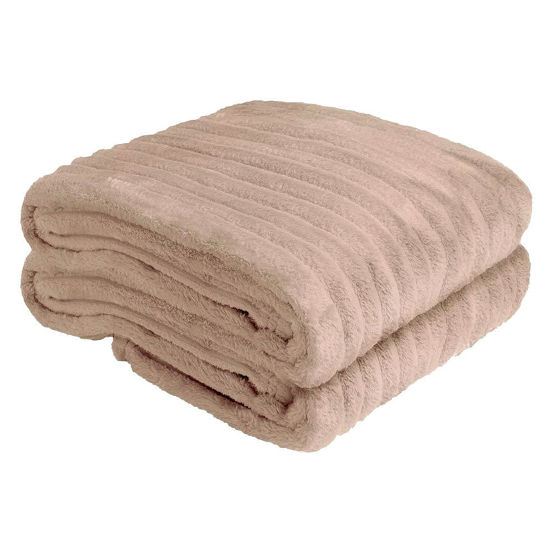 Cobertor Manta Aveludada Canelada