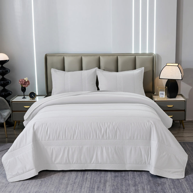 Colcha Cobre Leito King 3 Peças – Percal Premium 230 Fios 100% Algodão