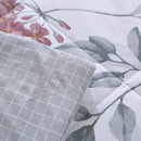 Edredom Sono Leve – Estampado Floral Grid Cinza