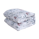 Edredom Sono Leve – Estampado Floral Grid Cinza