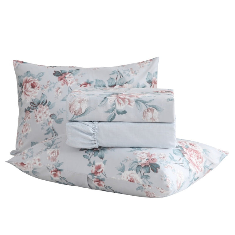 Jogo de Lençol 4 Peças Roma 300 fios Aba Americana