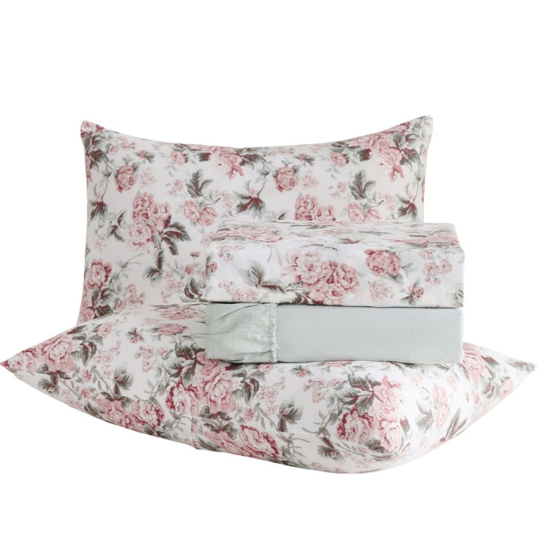 Jogo de Lençol 4 Peças Roma 300 fios Aba Americana