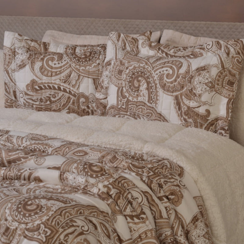 Kit Coberdrom Top Line King Dupla Face Fleece / Sherpa – 5 Peças