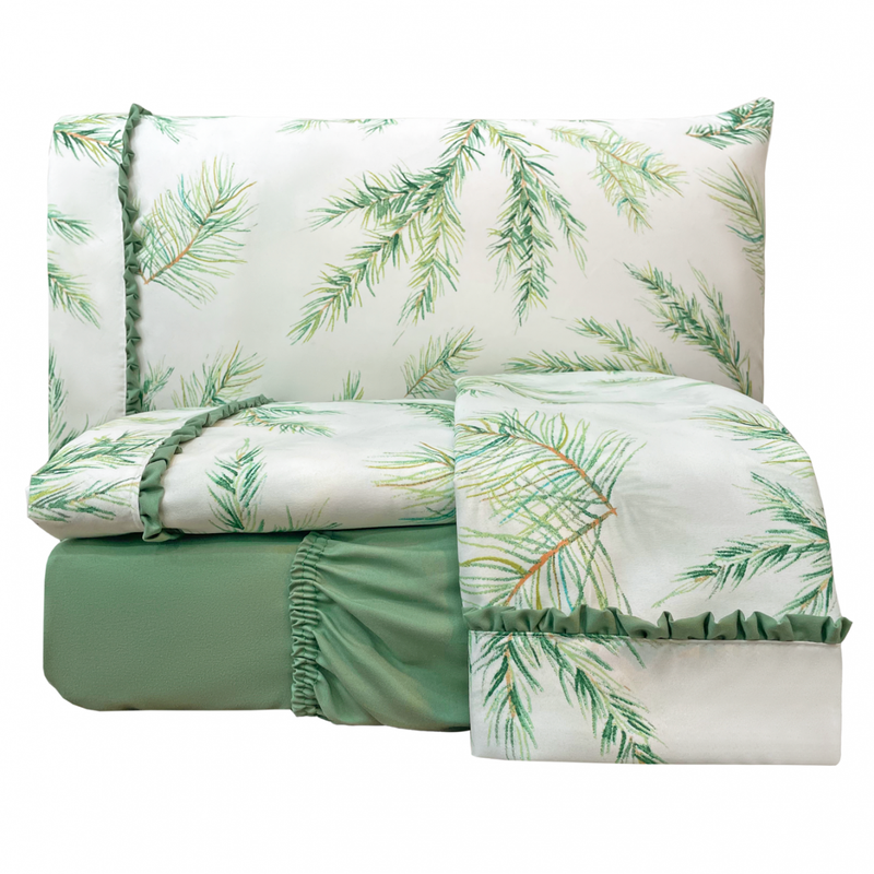 Jogo  de Lençol Malva 4 Peças Percal 300 Fios