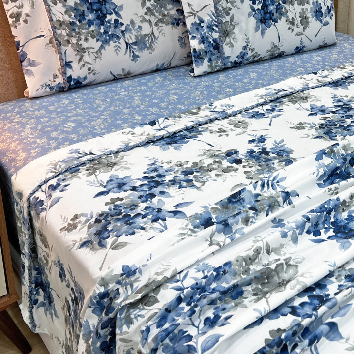 Jogo  de Lençol Malva 4 Peças Percal 300 Fios