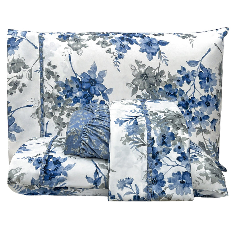 Jogo  de Lençol Malva 4 Peças Percal 300 Fios