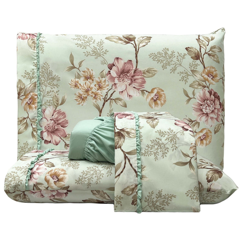 Jogo  de Lençol Malva 4 Peças Percal 300 Fios