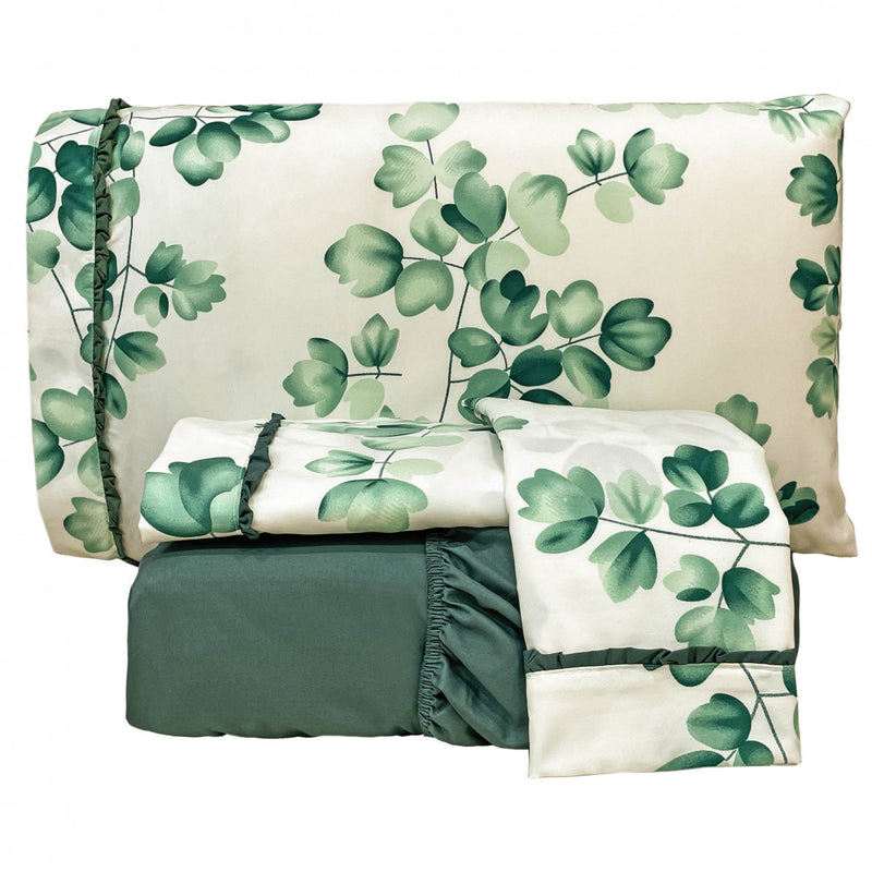 Jogo  de Lençol Malva 4 Peças Percal 300 Fios