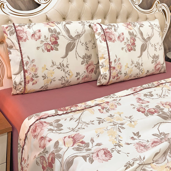 Jogo  de Lençol Malva 4 Peças Percal 300 Fios