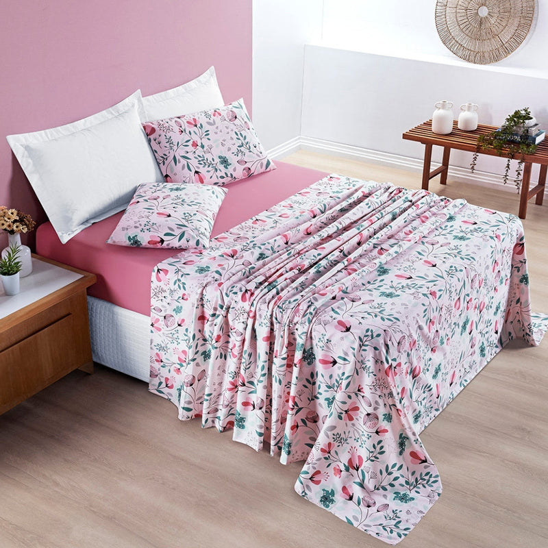 Jogo De Lençol Casal 4 Peças Avere 200 Fios Estampado - 6 Estampas