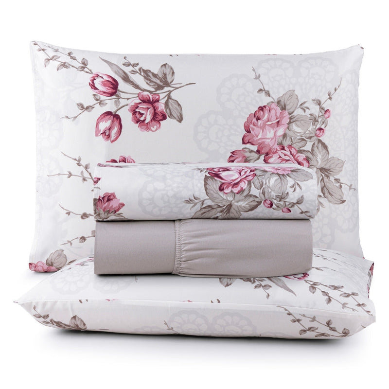 Jogo De Lençol Casal 4 Peças Avere 200 Fios Estampado - 6 Estampas