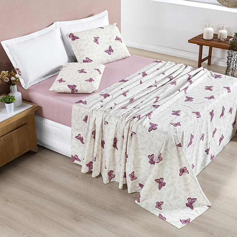 Jogo De Lençol Casal 4 Peças Avere 200 Fios Estampado - 6 Estampas