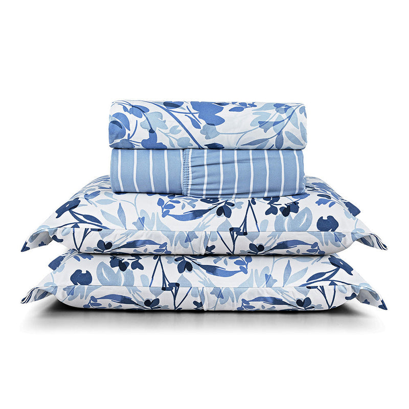 Jogo de Lençol Casal 4 Peças Percal 400 Fios Premier Estampado - 4 Cores