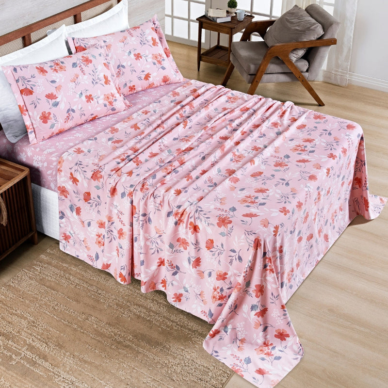 Jogo de Lençol Casal 4 Peças Percal 400 Fios Premier Estampado - 4 Cores