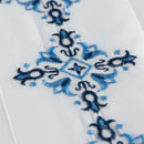 Jogo de Lençol 4 Peças Paris Percal 300 Fios Bordado Mosaic